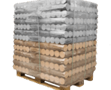Exklusiv Buche Hartholzbriketts DIN/FSC zertifiziert Palette 480 kg (Halbe Palette)